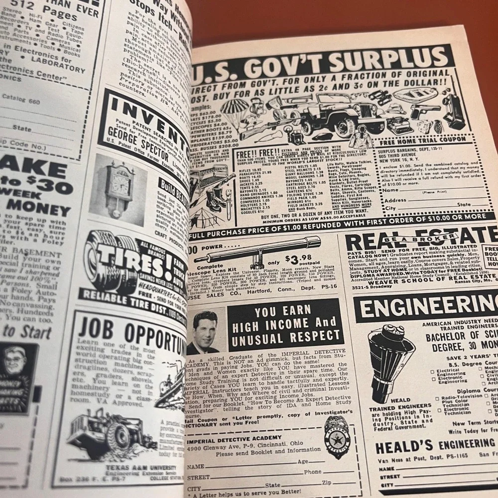 Vintage Popular‎ Science Nov 1965 Robert F Kennedy Car Safety Man Amplifiers